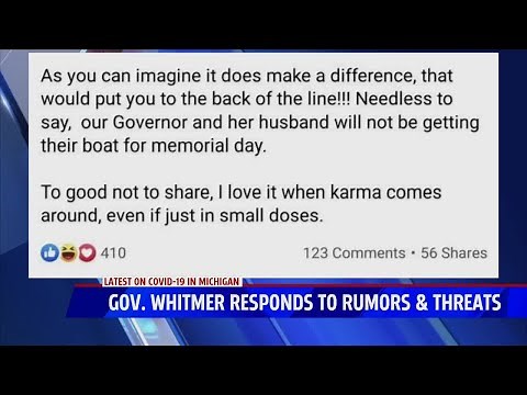 Governor Whitmer Husband comments
