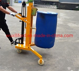[Hot Item] Portable Mechanical Drum Handling Equipment Manual Drum Lifter Hydraulic Drum Lifter