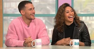 Strictly star hides under table after 'insulting' Sunday Brunch host