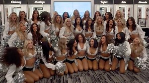 NFL cheerleader surprises 'auntie' squad with pregnancy news | Happily TV