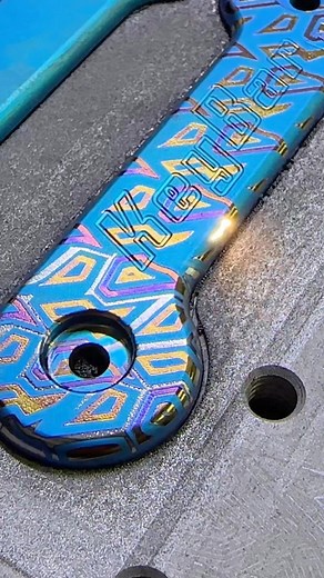 2.2K views · 66 reactions | Playing with lasers and titanium! ⚡️@lasermarktech #keybar #titanium #anodizing #laserengraving #everydaycarrydump #edcgear #bladeshow | KeyBar | Facebook