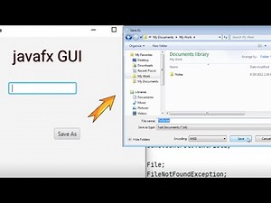 How to make Save as button using javafx GUI