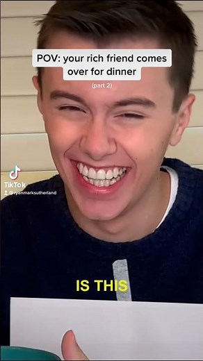 POV: Your Rich Friend Comes Over For Dinner #shorts