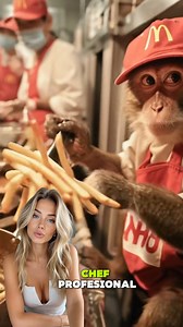 Turno de tarde en McDonald’s y el verdadero protagonista no es humano… ¡es un mono con gorra roja! 😱🔥 Con delantal limpio, mirada seria y manos firmes, este pequeño chef se toma muy en serio las papas. ¡Dale play al show que todos quieren ver! #McDonalds #MonoChef #CocinaIncreíble #HistoriasReales #VideoViral #HumorFacebook | Warriors yt
