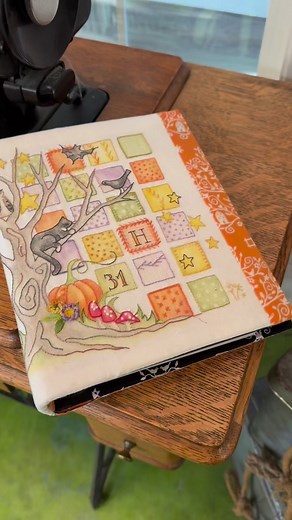 Have you seen the Halloween Stitch Binder? Its pattern is on the website ! #crabapplehilldesigns #crabapplehillstudio #handembroidery #handmade #handembroidered #handwork #stitchery #quilts #quilting #broidery #broiderie #embroidery #embroiderersofinstagram #embroider #embroideryretreat #modernembroidery | Crabapple Hill Studio