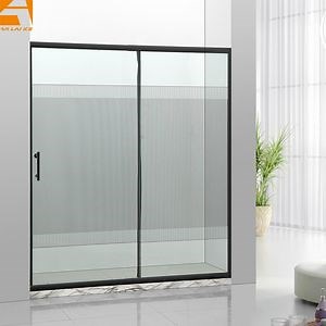 [Hot Item] Retractable Sliding Aluminium Alloy Shower Screen Overlapping Shower Screen (KF-2304A)