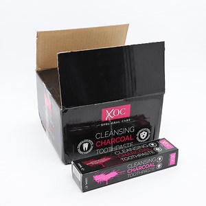 [Hot Item] Xoc Oral Care Charcoal Toothpaste One Dozen Print Box Pack Activated Charcoal Pasta Dental
