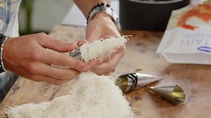 Fast forward to 1 min 20 sec & see how easy it is to make these beautiful Ricotta filled Kataifi cones - think Greek style ricotta cannoli! Philip N Vakos - Chef you're a Kataifi Pastry master. 👏🏼 | Antoniou Fillo Pastry