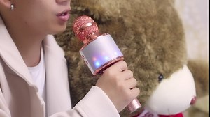 Amazon.com: Karaoke Microphone for Kids Adults, Wireless 4 in 1 Handheld Bluetooth Microphone with LED Lights, Portable Smartphone Speaker Boys Girls Singing Toys for Home KTV Outdoor Christmas Birthday Party : Musical Instruments