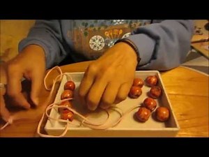 Montessori Activities For Preschool Children 3 to 6 Years Old! Large Beads Stringing...