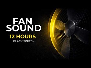 Box Fan Sound for Deep Sleep (12 Hours) | Black Screen White Noise for Sleeping & Relaxing