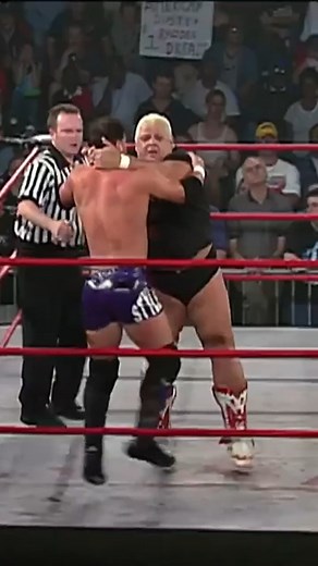 Dusty Rhodes shows off his strength by throwing AJ Styles across the ring! #tnawrestling #prowrestling #impactwrestling #impact #wrestling #fbreels #ajstyles #dustyrhodes | TNA Wrestling UK
