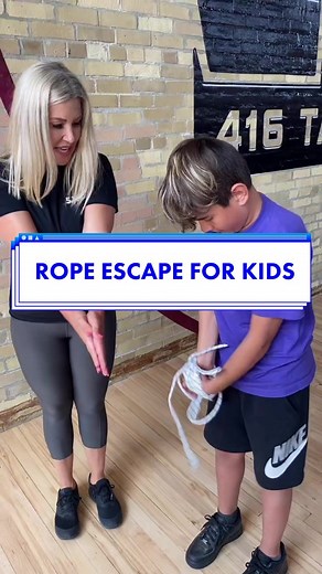 Technique is the same if hands are tied in back. Keep elbows apart when being bound if you can. Stay safe! #ropetie #staysafe #safetytips #escape