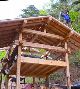 32K views · 490 reactions | Build alone an Awesome wooden house. | Bushcraft Lover | Facebook