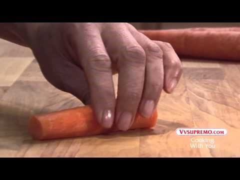 How to cut carrots into sticks