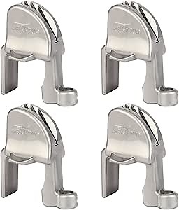 Boat Fender Clips, Adjustable Pontoon Boat Square Rail Fender Cleats/Clips/Hangers for Pontoon Bumpers, Pontoon Boat Accessories for Bumpers