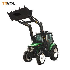 [Hot Item] High Grade Heavy Duty 80HP 90HP 4X4wd Farm Wheel Tractor with Front End Loader Backhoe