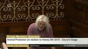 Congratulations to Mick Wallace TD (Independents 4 Change, Wexford) who has today been elected as an MEP in the Ireland South constituency. Mick who has in the past declared " I do not think it's nice to see an animal suffer" has supported proposed legislation seeking to ban cruel hare coursing, foxhunting, terrierwork, digging-out, ferreting and fur farming and has voted against government grants to horse and greyhound racing. He is also a cat lover - in a Dail speech he condemned the use of li