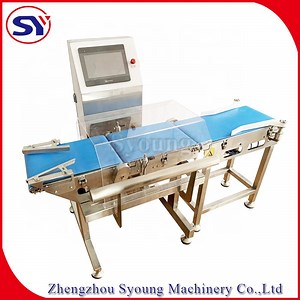 [Hot Item] Nuts Fruit Packages Weight Checker Machine Belt-Conveyor Weigher with Germany Sensor