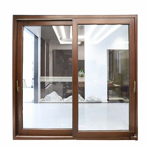 [Hot Item] Solid Wood Double Sliding Patio Door Heavy-Duty Exterior Lift and Sliding Entrance Moderr Design for Bedroom & Kitchen