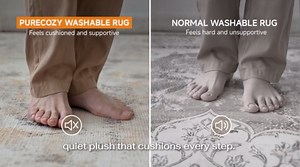 PureCozy 3x5 Grey Entryway Rug Vintage Area Carpet Indoor Office Washable Door Mat Entrance Small Low Pile Traditional Distressed Retro Accent Throw Boho Rug Non Slip Kitchen Bathroom