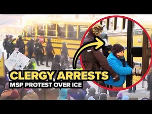 About 100 clergy arrested at MSP Airport protest tied to ICE surge, officials say