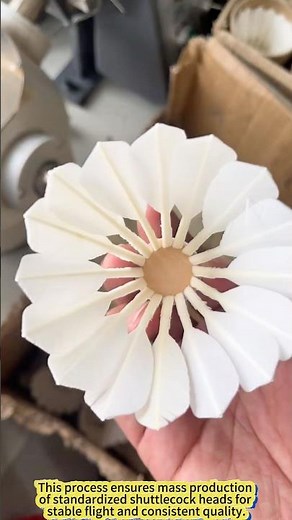 How Are Shuttlecocks Made? Watch the Magic Machine Work!