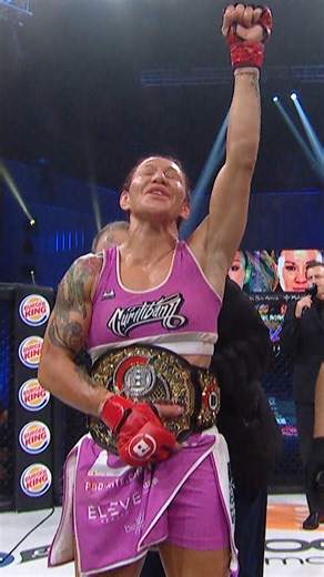 𝗗𝗢𝗡'𝗧 𝗠𝗘𝗦𝗦 𝗪𝗜𝗧𝗛 𝗖𝗬𝗕𝗢𝗥𝗚 😤 Cris Cyborg Justino can get it done from anywhere 🐍 #PFLSuperFights | #BraceForImpact | Oct 19th | PFL MMA