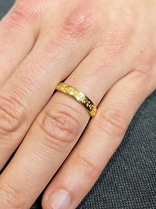 Men's Wedding Band, Men's Engagement Ring, 18K Yellow Gold Ring, Men's Jewelry - Etsy