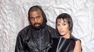 Kanye flashes '$850k' grills & rocks leather outfit at fashion show with Bianca