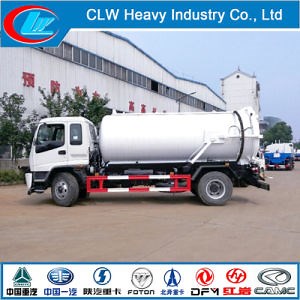 [Hot Item] 15, 000L High Quality Sewage Suction Tanker Truck Vacuum Pump with Sewage Tank for Sell