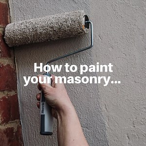 Want to give your home exterior a freshen up? Learn how to paint your masonry with our easy step-by-step guide. 🏡 🧱 #Masonry #LetsDecorate #DIY #HarrisBrushes | Harris brushes