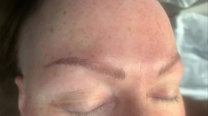 These are healed microblade Eyebrows after 1 session. We are about to do the 6 week touchup. ❤️❤️❤️ | Permanent Makeup by Amanda Smith | Facebook