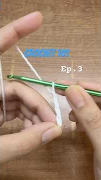 Ep. 3 of #crochet 101 series. Leave how to so #chains in crochet 🧶