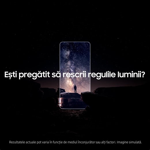 Ești pregătit să rescrii regulile luminii? Chiar și momentele în întuneric se pot transforma în momente epice. Vezi cum la #SamsungUnpacked pe 9 februarie 2022. Pre-înregistrează-te pe: https://bit.ly/Samsung_Unpacked_2022. | Samsung
