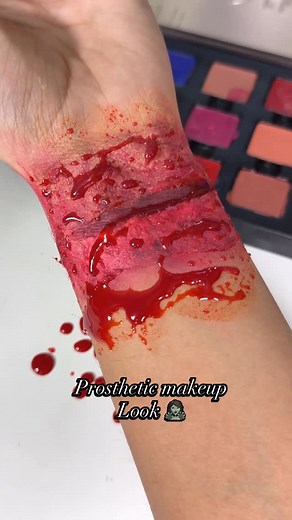 vidhi rastogi | makeup artist on Instagram: "Prosthetic makeup look #fashion #makeup #horror"