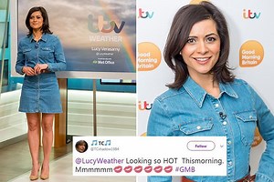 Good Morning Britain viewers can't get enough of 'hot' weather presenter Lucy Verasamy as she's compared to a 'brunette Dolly Parton'