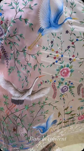 Embark on a journey of sartorial splendor with our hand-painted...