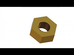 How to draw a nut - Solidworks 2016