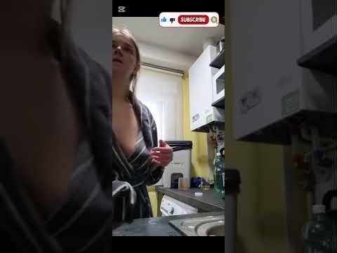 Step Mommy doing dishes|| BIGO live downblouse nipslip no bra challenge #today #live #streamer