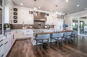 [Hot Item] Thoughtfully Designed French Design Grass Joinery L-Shaped Kitchen Cabinets