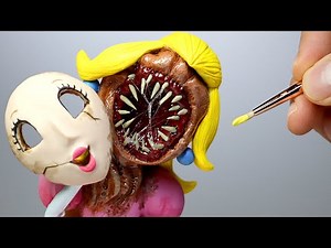 I sculpted Princess Peach from Super Mario Bros. but she's a monster...