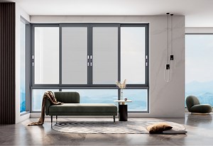 [Hot Item] Baiyiyuan Window European Slider Windows Foldable Crank Handle Aluminum Alloy Window Sliding Window Ultra-Narrow Frame Fixed Window