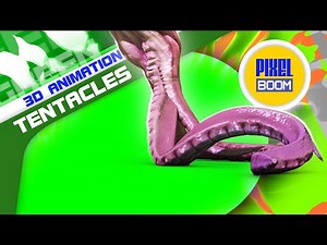 Monster Tentacles Green Screen 3D Animation PixelBoom
