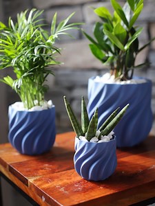 Tidal Wave Planter - Modern Planter, 3 Sizes, 12 Earthtone Colors - Etsy Canada