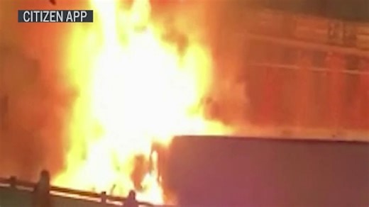 Mujer muere en aparatoso accidente que prende camión en llamas en el Cross Bronx Expressway