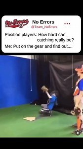 Why do position players think catching is so easy? #catcher #baseball #softball #bloopers #sports | No Errors