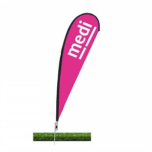 [Hot Item] High Quality Outdoor Advertising Promotion Trade Show Feather Teardrop Banner Flag