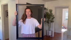 Canvas Floater Frame for Paintings, 1.25 Inch Depth Gallery-Wrapped Canvas, Wood Floating Picture Frame for Home Decor Prints Photo,with Hardware, Made in USA (Light Brown, 18x24 Inch)