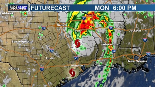 2.3K views · 19 reactions | Beryl has now strengthened into a Category 1 Hurricane hours ahead of making landfall on the Texas coast late tonight. Beryl will move into East Texas Monday morning into Monday afternoon, weakening into a tropical storm and then a tropical depression. More details are available on our website and weather app. | Brad Hlozek KTRE | Facebook